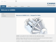 Tablet Screenshot of gamma-sa.fr